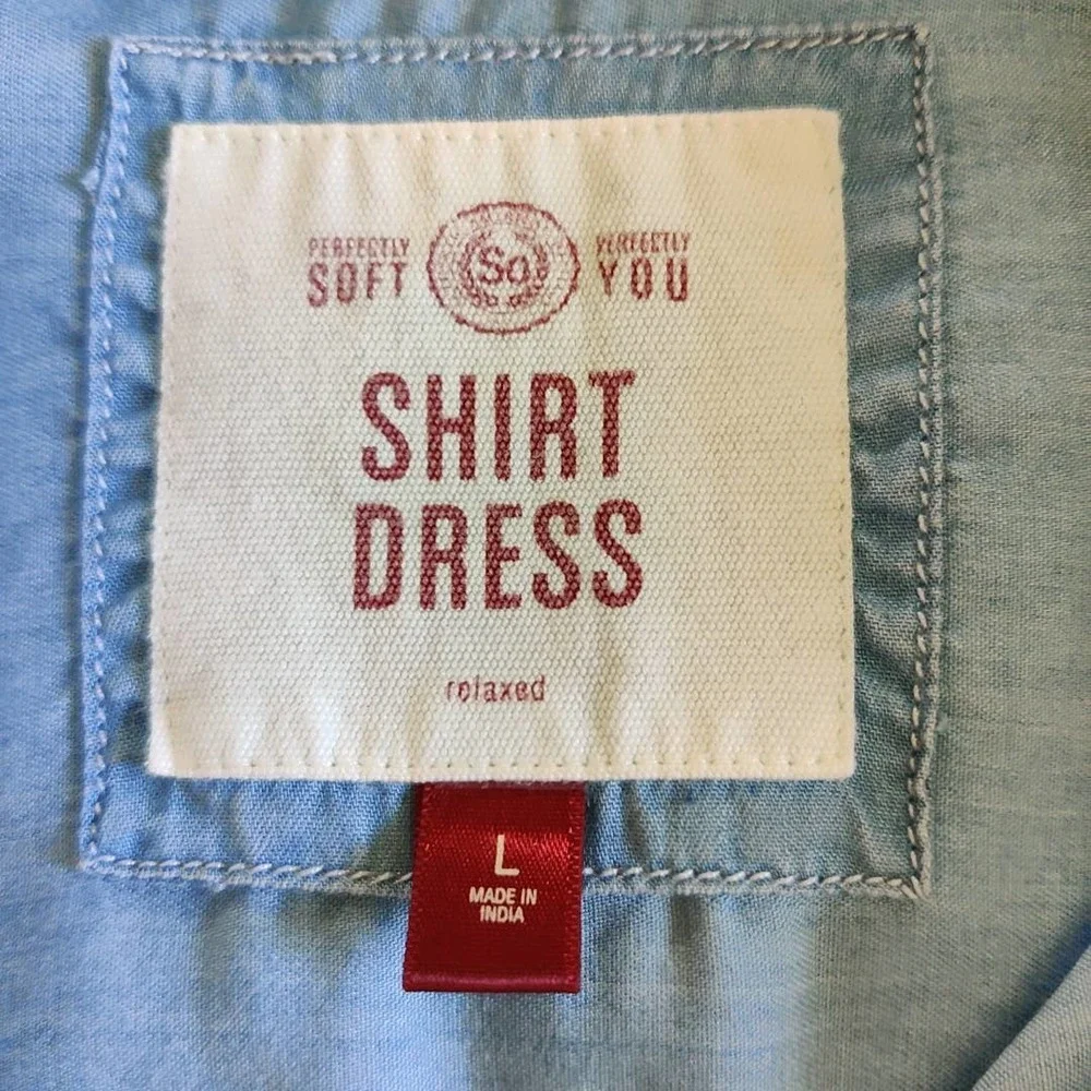 Chambray shirt dress - Picture 9 of 10